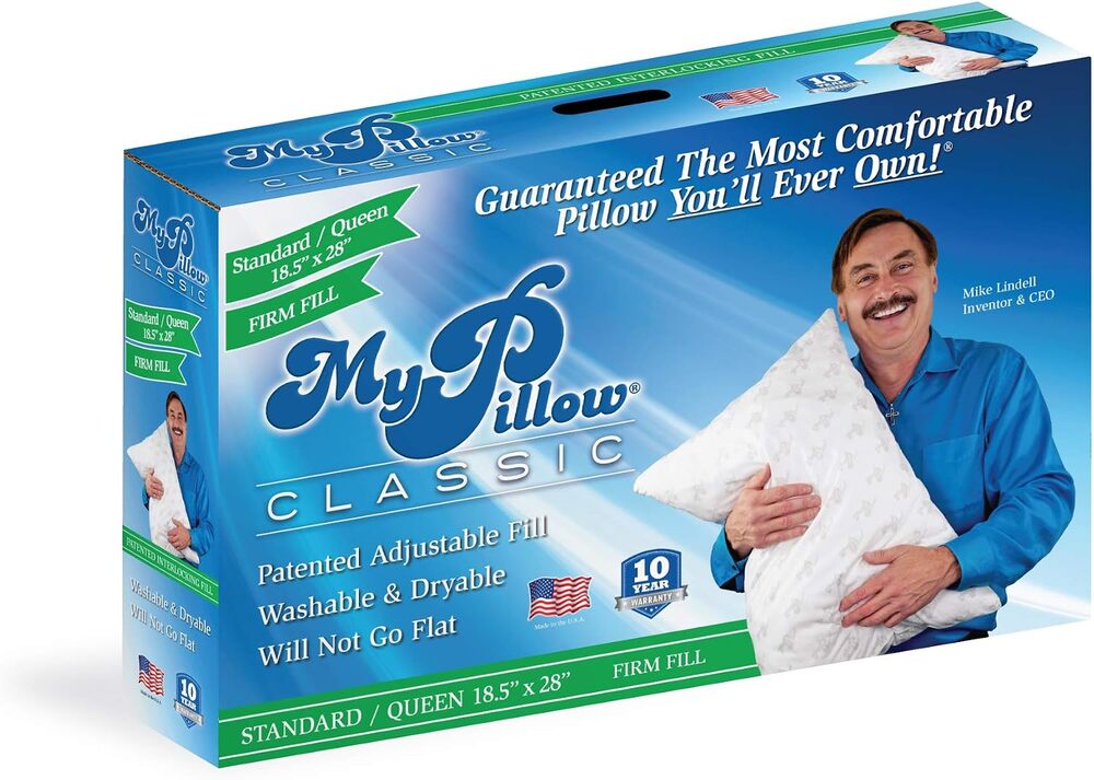 My Pillow Bed Pillows, Back Stomach or Side Sleepers, Classic [Queen, Firm]